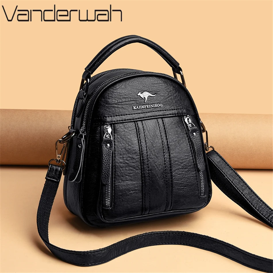 4 In 1 Leather Backpacks Multi - огляд і ціна Mini Backpack Purse