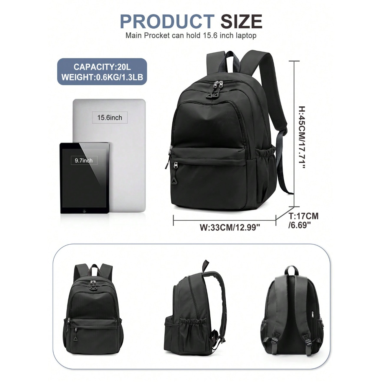 Middle School & High School St - огляд і ціна Laptop Backpack 15.6