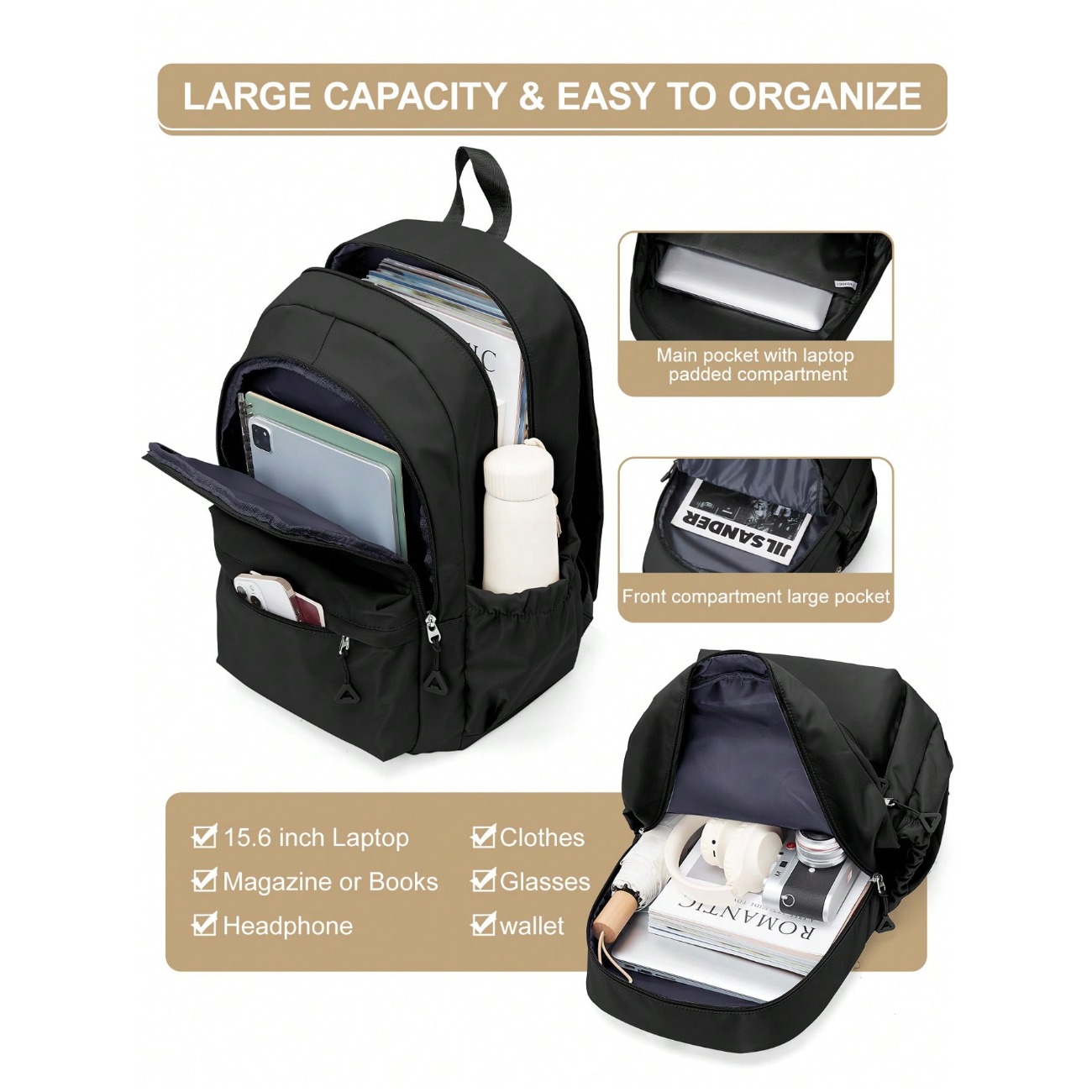 Middle School & High School St - огляд і ціна Laptop Backpack 15.6