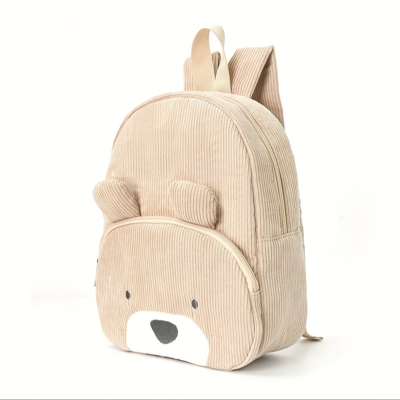 Cute Bear Corduroy Backpack fo - огляд і ціна Canvas Backpack Casual