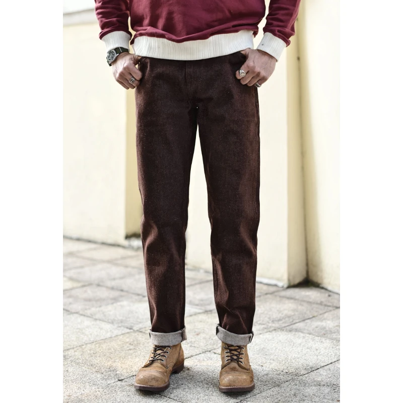 Saucezhan Men Jeans Brown Jean - огляд і ціна Levis Jeans 501