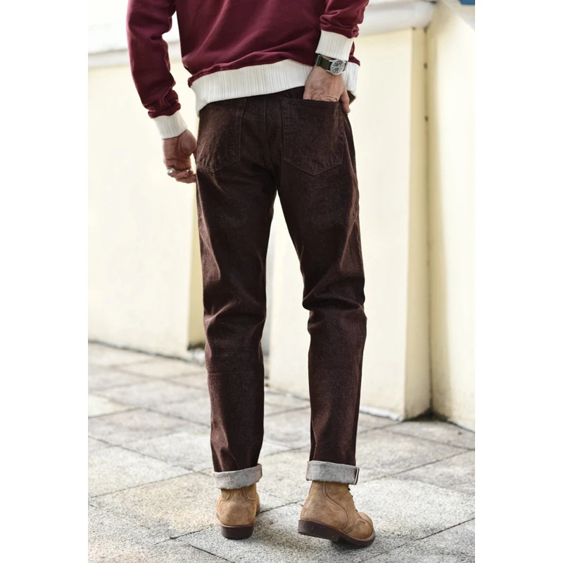 Saucezhan Men Jeans Brown Jean - огляд і ціна Levis Jeans 501