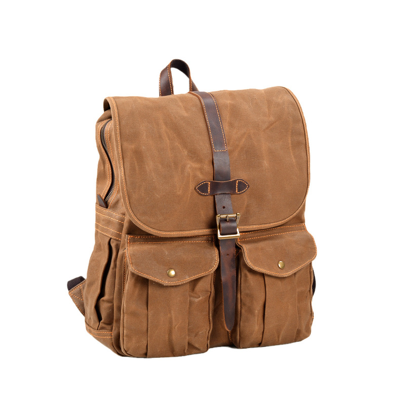 New wax canvas men's backpack  - огляд і ціна Canvas Backpack Casual