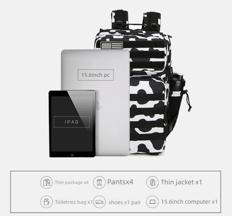 45L/35L/25L Tactical Backpack  - огляд і ціна Hiking Backpack Waterproof