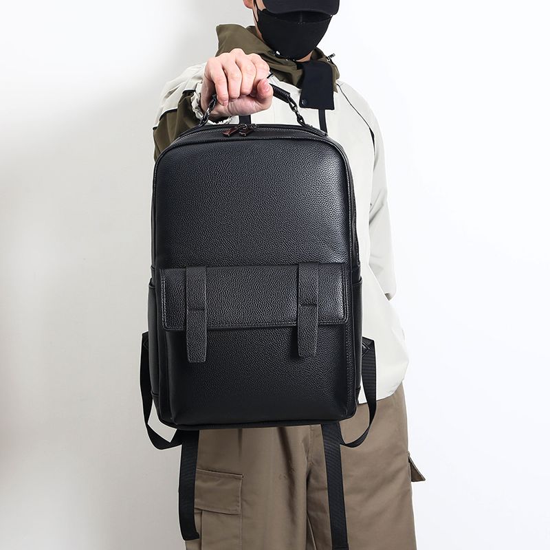 Men's luxury leather backpack  - огляд і ціна Laptop Backpack 15.6